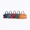 Chic Retro Vegetable-Tanned Leather Tote & Crossbody Bag – Timeless Style and Versatile Carry