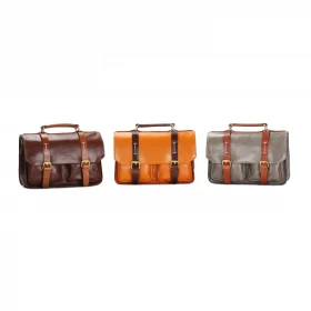 Classic Handmade Vegetable-Tanned Leather Multi-Carry Bag – Versatile & Stylish