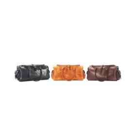 Premium Handmade Vegetable-Tanned Leather Travel Bag – Stylish & Durable Companion