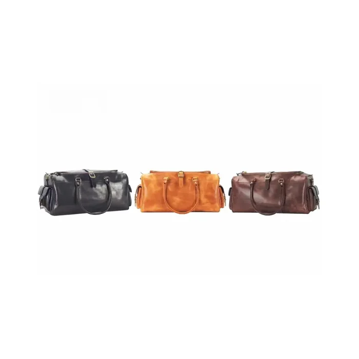 Premium Handmade Vegetable-Tanned Leather Travel Bag