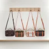 Handmade Canvas & Vegetable-Tanned Leather Mini Satchel – Urban Crossbody & Handheld Bag