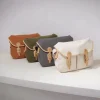 Handmade Canvas & Vegetable-Tanned Leather Messenger School Bag – Retro Crossbody for Men & Women