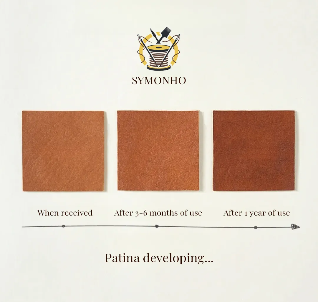 Vegetable-Tanned Leather Patina Development Process