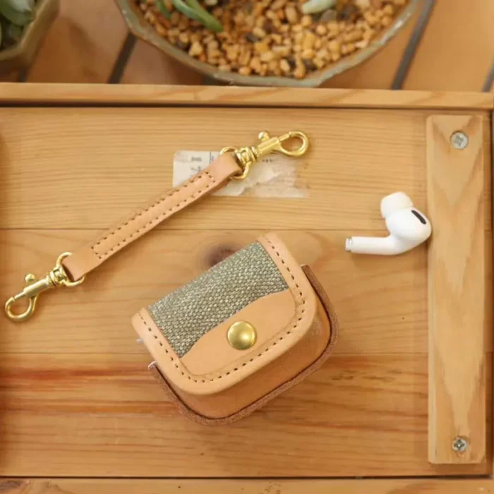 Handmade Leather Case for Apple AirPods 3 – Tucker Yellow
