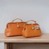 Handcrafted Vegetable-Tanned Leather Doctor Bag – Classic Vintage Elegance | SYMONHO