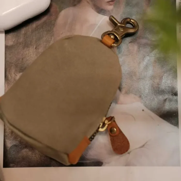 Mini Backpack Keychain – back face