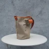 Rugged Leather Canvas Unisex Bucket Bag - Ultimate Commuter & Gym Carryall