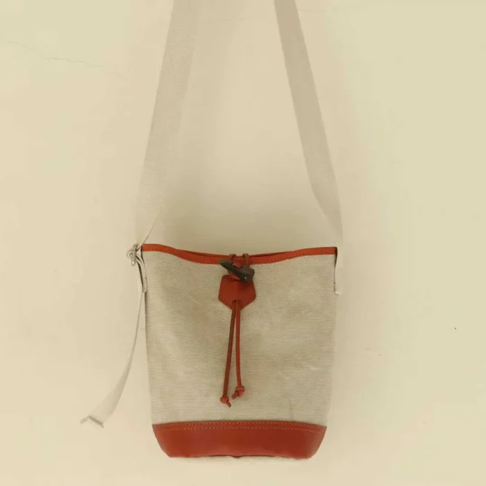 Timeless Minimalist Canvas & Leather Bucket Bag You'll Use Forever