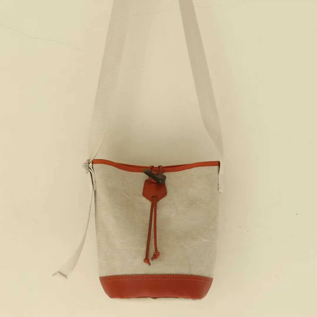 Timeless Minimalist Canvas & Leather Bucket Bag You'll Use Forever